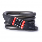 Rockbros RKS507 jalgratta lukk 5-kohalise koodiga, terastrossiga, 180 cm - must