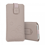 WONDER Deko Pouch &Uuml;mbris (Size M) jaoks Iphone 5/Nokia 215 4G/225/5310 2020 cappuccino