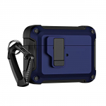 Airpods 4 Pro Armor &Uuml;mbris with Carabiner - sinine
