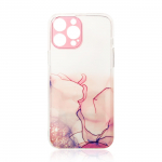 Marmorist &uuml;mbris iPhone 12 Pro Maxi jaoks Marmorist roosa marmorkate
