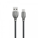 "Forever Tornado" kabelis USB - USB-C 1,0 m 3A juodas
