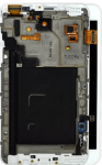 Ekranas Samsung N7000 Note su lietimui jautriu stikliuku ir rėmeliu White originalus (used Grade B)