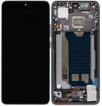 Ekranas Xiaomi Poco F7 Pro 5G su lietimui jautriu stikliuku ir rėmeliu Black originalus (service pack)