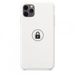 Dėklas "Silicone Case" skirtas iPhone 11 Pro Max / White / su įpakavimu