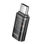 Adapter USB C - Lightning Hoco UA36D l&auml;bipaistev must