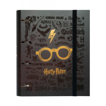 Harry Potter A4 kaust 4 r&otilde;nga ja kummipaelaga
