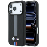 BMW M Quadrille Kevlar Anthracite & Tricolor Print Lines MagSafe &uuml;mbris mudelile iPhone 17 Pro / 18 Pro &ndash; must