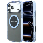 Mercedes AMG IML Transparent Bicolor Block &uuml;mbris seadmele iPhone 18 Pro Max / 17 Pro Max, MagSafe-&uuml;hilduv &ndash; must ja sinine