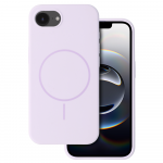 Magnetinis plonas silikoninis dėklas telefonui Iphone 16e (m) - violetinis