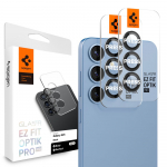 Spigen Optik Pro GLAS.TR EZ FIT 2-pack Camera Cover jaoks Samsung Galaxy S25 - must