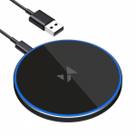 Wozinsky WLI-01Y 15W Qi Induktiivne Laadija koos USB-C Kaabel - must