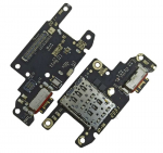 Lanksčioji jungtis Xiaomi Redmi Note 13 Pro 5G/Poco X6 5G su įkrovimo kontaktu ir mikrofonu, SIM kortelės kontaktu originali (service pack)