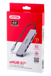 UNITEK HUB USB-C H1118A; USB-A x3, USB-C, HDMI, SD, microSD