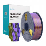 Sunlu PLA+ Silk kolmev&auml;rviline filament (must, kuldne ja lilla)