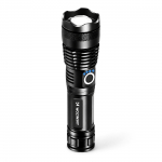 Wozinsky WLT-15W taktikaline taskulamp, 15 W, 1500 lm, CREE, IP65, reguleeritava valgusvihuga &ndash; must