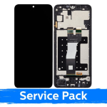 LCD Display Compatible With Samsung A057 A05s Black with Frame (Service Pack) +INCLUDING BATTERY