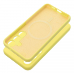 &Uuml;mbris SILICONE 2mm jaoks SAMSUNG S25 Edge compatible koos MagSafe lemon