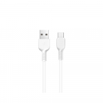 Kaabel USB A to USB C Hoco 2,4A 1 m X20 valge