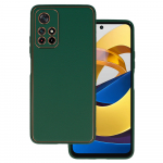 TEL PROTECT Luxury dėklas telefonui Xiaomi Redmi Note 11 5G/Note 11S 5G/Poco M4 Pro 5G tamsiai žalias