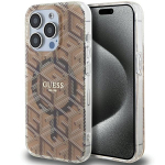 Guess IML GCube MagSafe &uuml;mbris jaoks iPhone 15 Pro Max - brown