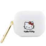 Hello Kitty Silicone 3D Kitty Head &uuml;mbris jaoks AirPods Pro 2 (2022/2023) - valge