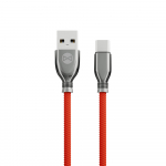 "Forever Tornado" kabelis USB - USB-C 1,0 m 3A raudonas