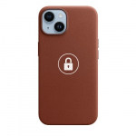Dėklas "Leather Case v2" skirtas iPhone 14 / Umber / su įpakavimu