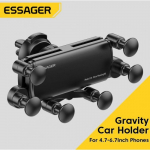 Automobilinis laikiklis Essager "Gravity" juodas (nemagnetinis / oro grotelės)