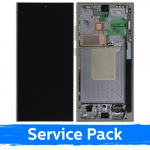 LCD ekraan &uuml;hilduv Samsung S928 S24 Ultra raamiga / Titanium Gray / (Service Pack)