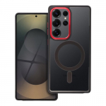 Telefono dėklas "Color Edge Mag Cover" Samsung S938 S25 Ultra juodas / raudonas