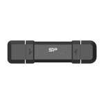 Silicon Power DS72 USB atmintukas 250 GB USB Type-A / USB Type-C 3.2 Gen 2 (3.1 Gen 2) Juoda