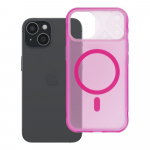 Case for iPhone 15 Aurora compatible with MagSafe pink