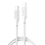 XO kaabel NB-Q265B PD USB-C - USB-C 1,0m 60W, valge