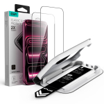 ESR UltraFit Classic 2 karastatud klaasi komplekt mudelitele iPhone 18 Pro Max / 17 Pro Max, must