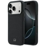 Mercedes Leather Mesh with Bow Line MagSafe &uuml;mbris iPhone 17 Pro jaoks, must