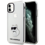 Karl Lagerfeld Ikonik Choupette &Uuml;mbris jaoks iPhone 11 / Xr - l&auml;bipaistev