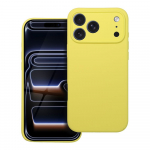 Dėklas silikoninis 2 mm iPhone 17 Pro Max geltonos spalvos