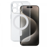 TEL PROTECT MagSilicone &Uuml;mbris jaoks Iphone 15 Pro l&auml;bipaistev