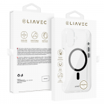 Liavec Blizgus Magnetinis Skaidrus dėklas telefonui Iphone 16 juoda