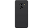 NILLKIN Matinis apsauginis dėklas + stovas LG G8 THINQ juodas