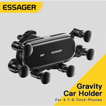 Automobilinis laikiklis Essager "Gravity v2" juodas (nemagnetinis / oro grotelės)