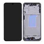 LCD ekranas suderinamas su Samsung A266 A26 5G su rėmeliu / juodas / HQ