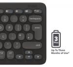 ZAGG Pro klaviatuur 12 tolli-Charcoal-Nordic (juhtmevaba laadimine alusel)