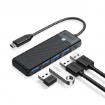 Orico PAPW4A-C3 USB-jaotur 4 pordiga 4x USB-A 3.0 0.15m - must