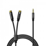 Orico AXRF 3,5 mm&ndash;2&times; RCA pesaga kaabel, 5 m &ndash; must