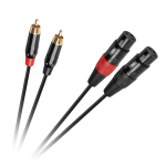 Cabletech XLR&ndash;2 RCA &uuml;henduskaabel, 1 m