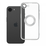 Dėklas GLAM telefonui IPHONE 16e (SE 4 2025) sidabrinis