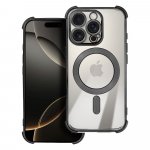Dėklas ANTISHOCK ELECTRO IPHONE 17 Pro Max suderinamas su MagSafe juodas
