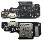 Lanksčioji jungtis Xiaomi Poco X4 Pro 5G su įkrovimo kontaktu ir mikrofonu, SIM kortelės kontaktu originali (service pack)