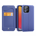 DUX DUCIS Skin X raamaturiiuli t&uuml;&uuml;pi &uuml;mbris iPhone 13 Pro jaoks sinine
